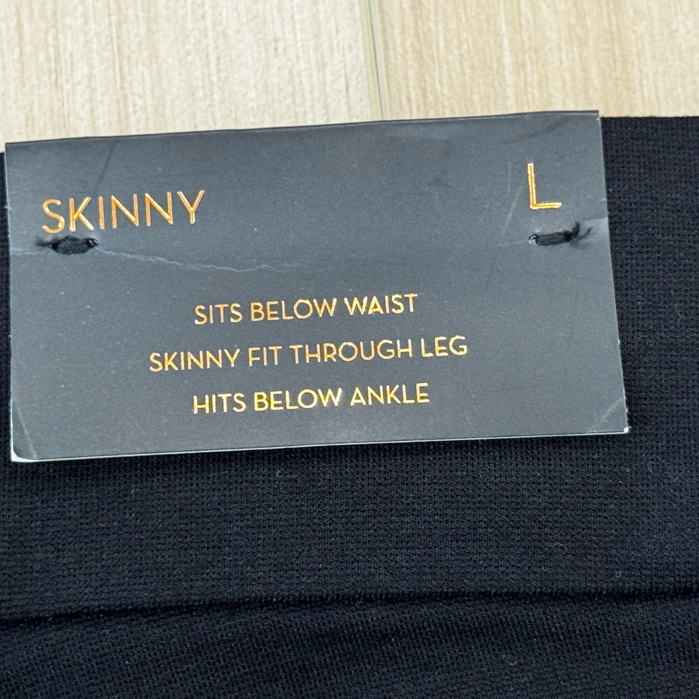 💙NWT Takara Perfect Fit Skinny Pants – Black – Size L - Picture 6 of 7